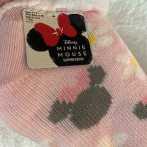 Disney Pink Minnie Mouse Slipper Socks